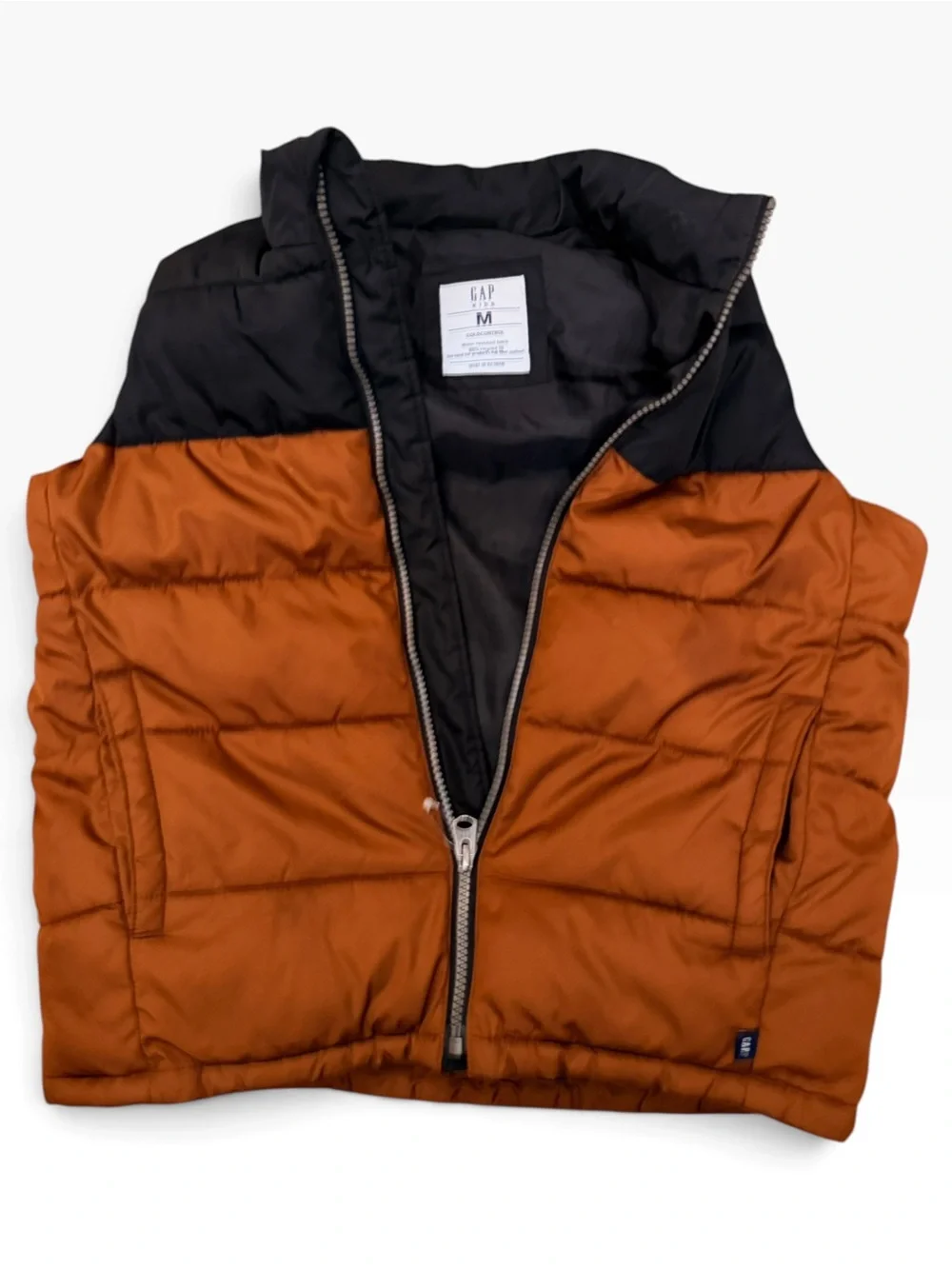 (Size M) GAP Kids ColdControl Colorblock Puffer Vest
